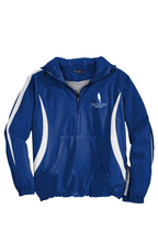 Load image into Gallery viewer, Female Golfer , White Logo Color block Raglan Anorak
