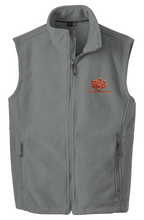 Load image into Gallery viewer, DCYG BOLD Red Logo Black Blue and Gray Value Fleece Vest
