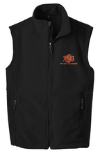 Load image into Gallery viewer, DCYG BOLD Red Logo Black Blue and Gray Value Fleece Vest
