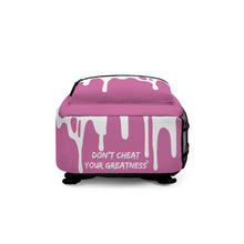 Load image into Gallery viewer, DCYG DRIP 24 White logo &amp; Light Pink Backpack
