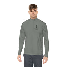 Load image into Gallery viewer, DCYG Black logo Man W/ Hat Quarter-Zip Pullover
