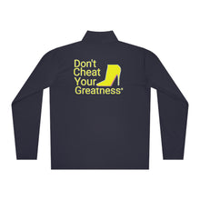 Load image into Gallery viewer, DCYG Yellow Red Bottoms Unisex Quarter-Zip Pullover
