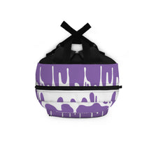 Load image into Gallery viewer, DCYG DRIP 24 White logo &amp; Light Purple  Backpack
