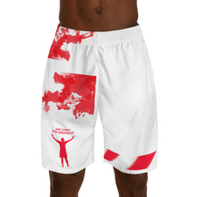 Load image into Gallery viewer, DCYG Red &amp; White 2nd Edition Men's Jogger Shorts (AOP)
