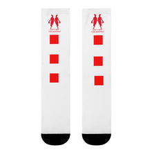 Load image into Gallery viewer, DCYG Red &amp; White Womens Crew Socks (EU)
