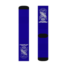 Load image into Gallery viewer, DCYG STX White Phi Beta Sigma &amp; Blue Socks
