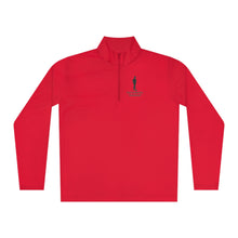 Load image into Gallery viewer, DCYG Black logo Man W/ Hat Quarter-Zip Pullover
