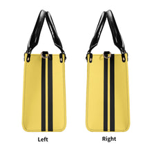 Load image into Gallery viewer, Royalty 24 Black Logo ,Stripe &amp; Yellow Multiple Sizes Upgraded Luxury Women PU Leather Handbag
