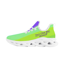 Load image into Gallery viewer, DCYG Purple ,Blue &amp; Green 2nd Edition B Flex Control Sneaker - White Mens/Womens sizes 5-14
