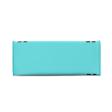 Load image into Gallery viewer, Royalty DON'T D4XV Black logo, Stripes &amp; Turquoise  Multiple Sizes Upgraded Luxury Women PU Leather Handbag
