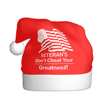 Load image into Gallery viewer, Veterans Adult Plush Christmas Hat
