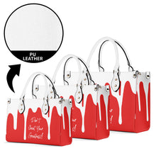 Load image into Gallery viewer, DRIP White CR Logo &amp; Red Multiple Sizes Upgraded Luxury Women PU Leather Handbag
