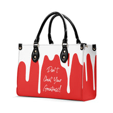 Load image into Gallery viewer, DRIP White CR Logo &amp; Red Multiple Sizes Upgraded Luxury Women PU Leather Handbag
