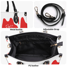Load image into Gallery viewer, DRIP White CR Logo &amp; Red Multiple Sizes Upgraded Luxury Women PU Leather Handbag
