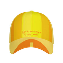 Load image into Gallery viewer, DCYG Orange &amp; Yellow S24 Curved Brim Baseball Cap (AOP)
