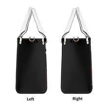 Load image into Gallery viewer, 45 Dgr White Logo &amp; Red, White &amp; Black Multiple Sizes Upgraded Luxury Women PU Leather Handbag
