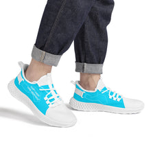 Load image into Gallery viewer, DCYG White &amp; Powder Blue NP5 Mesh Knit Shoes Mens up to size 11 only
