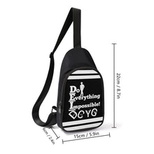 Load image into Gallery viewer, DEI, t562451bCjmat4p7 DCYG White Logo ,Stripe &amp; Black Chest Bag
