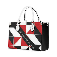 Load image into Gallery viewer, 45 Dgr White Logo &amp; Red, White &amp; Black Multiple Sizes Upgraded Luxury Women PU Leather Handbag
