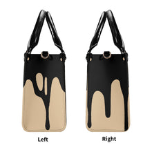 Load image into Gallery viewer, DRIP Black &amp; Tan Multiple Sizes Upgraded Luxury Women PU Leather Handbag
