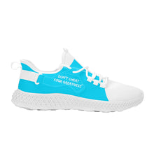 Load image into Gallery viewer, DCYG White &amp; Powder Blue NP5 Mesh Knit Shoes Mens up to size 11 only
