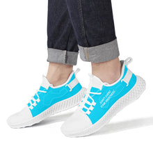 Load image into Gallery viewer, DCYG White &amp; Powder Blue NP5 Mesh Knit Shoes Mens up to size 11 only
