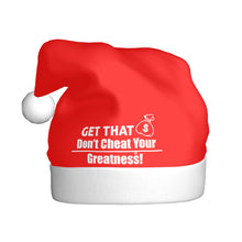 Load image into Gallery viewer, DCYG Get That Bag Adult Plush Christmas Hat
