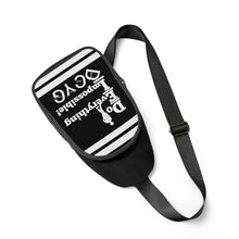 Load image into Gallery viewer, DEI, t562451bCjmat4p7 DCYG White Logo ,Stripe &amp; Black Chest Bag
