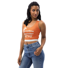 Load image into Gallery viewer, DCYG DEI 24 White &amp; Orange Crop Top
