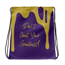 Load image into Gallery viewer, DCYG DRIP Gold logo &amp; Pure Drawstring bag
