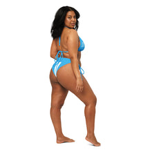 Load image into Gallery viewer, DCYG 24 STEAMY "Get Racks" Royal Blue &amp; White  string bikini

