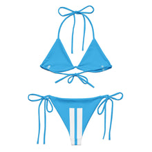 Load image into Gallery viewer, DCYG 24 STEAMY "Get Racks" Royal Blue &amp; White  string bikini

