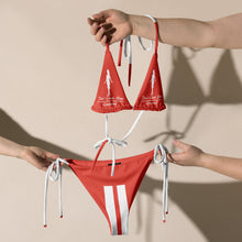 Load image into Gallery viewer, DCYG 24 STEAM Red &amp; White string bikini
