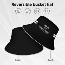 Load image into Gallery viewer, Cure 4 Doge White Logo &amp; Stripes Reflective Bucket Hat
