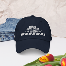 Load image into Gallery viewer, DCYG NERDS White Logo Dad hat
