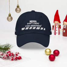 Load image into Gallery viewer, DCYG NERDS White Logo Dad hat
