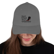Load image into Gallery viewer, DCYG Black Red Bottoms Structured Twill Cap
