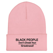 Load image into Gallery viewer, DCYG  Black People Cuffed Beanie
