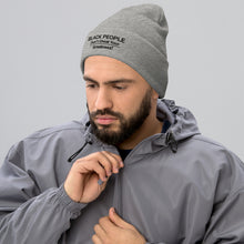 Load image into Gallery viewer, DCYG  Black People Cuffed Beanie
