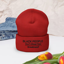 Load image into Gallery viewer, DCYG  Black People Cuffed Beanie
