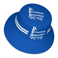 Load image into Gallery viewer, DCYG DEI 24  White &amp; Blue Bucket Hat
