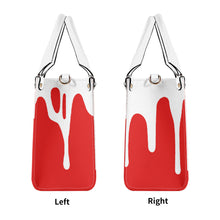 Load image into Gallery viewer, Ancestors Chinese,  White Logo ,White Drip &amp;   Red Multiple Sizes Upgraded Luxury Women PU Leather Handbag
