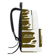 Load image into Gallery viewer, DCYG DRIP NX White &amp; Brown Cotton Backpack
