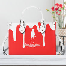 Load image into Gallery viewer, DRIP SF White Logo &amp; Red Multiple Sizes Upgraded Luxury Women PU Leather Handbag
