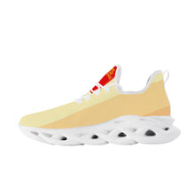 Load image into Gallery viewer, DCYG Get Racks Yellow ,Orange  &amp; Red 2nd Edition B Flex Control Sneaker - White Mens/Womens sizes 5-14
