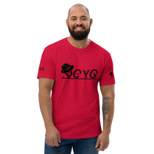 Load image into Gallery viewer, DCYG Black Fadora &amp; Black logo Short Sleeve T-shirt
