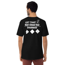 Load image into Gallery viewer, DCYG Get That Bag Men’s premium heavyweight tee
