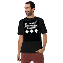 Load image into Gallery viewer, DCYG Get That Bag Men’s premium heavyweight tee
