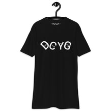 Load image into Gallery viewer, DCYG UL White logo &amp; Black Men’s premium heavyweight tee
