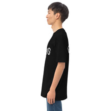 Load image into Gallery viewer, DCYG UL White logo &amp; Black Men’s premium heavyweight tee
